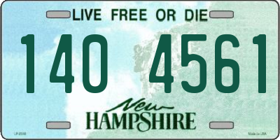 NH license plate 1404561