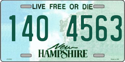 NH license plate 1404563