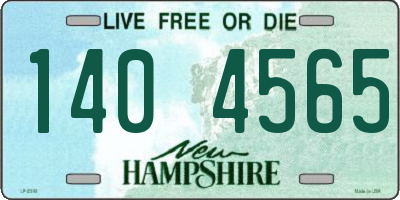 NH license plate 1404565