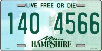 NH license plate 1404566