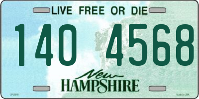 NH license plate 1404568