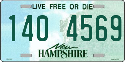NH license plate 1404569