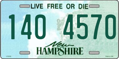 NH license plate 1404570