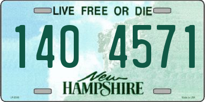 NH license plate 1404571