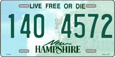 NH license plate 1404572