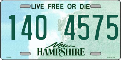 NH license plate 1404575