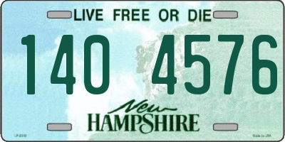 NH license plate 1404576