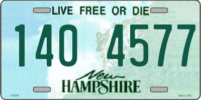 NH license plate 1404577