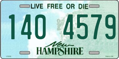 NH license plate 1404579