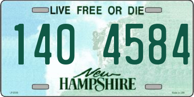 NH license plate 1404584