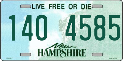 NH license plate 1404585