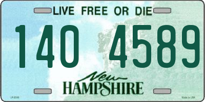 NH license plate 1404589
