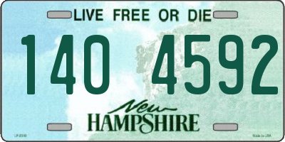 NH license plate 1404592