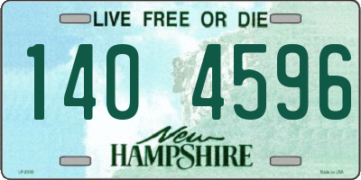 NH license plate 1404596