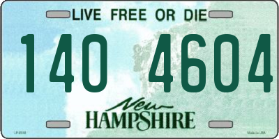 NH license plate 1404604