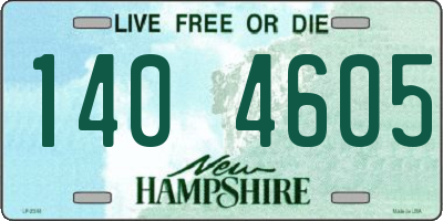 NH license plate 1404605