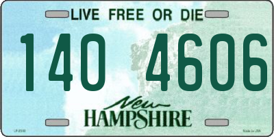 NH license plate 1404606
