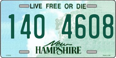 NH license plate 1404608
