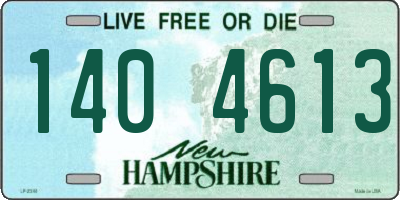 NH license plate 1404613