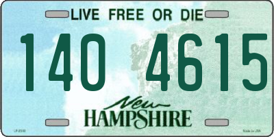 NH license plate 1404615