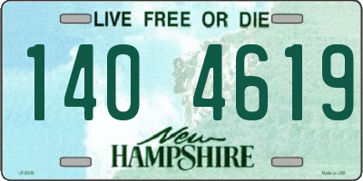 NH license plate 1404619