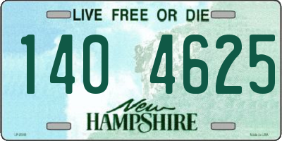 NH license plate 1404625