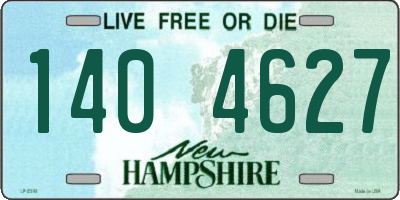 NH license plate 1404627