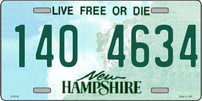 NH license plate 1404634
