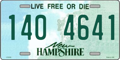 NH license plate 1404641