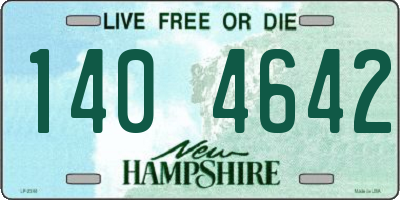 NH license plate 1404642