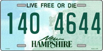 NH license plate 1404644