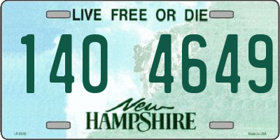 NH license plate 1404649