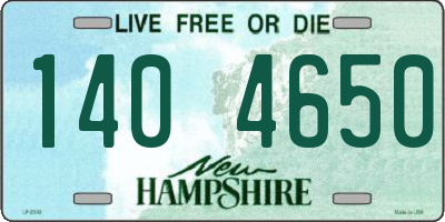NH license plate 1404650