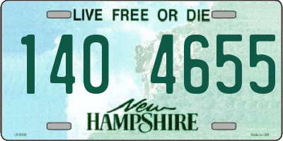 NH license plate 1404655