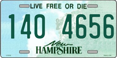 NH license plate 1404656