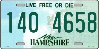 NH license plate 1404658