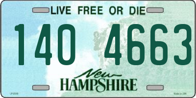 NH license plate 1404663