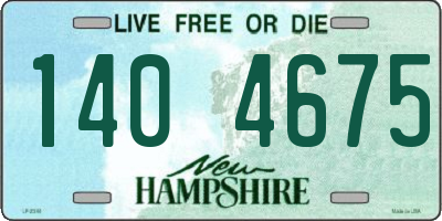 NH license plate 1404675