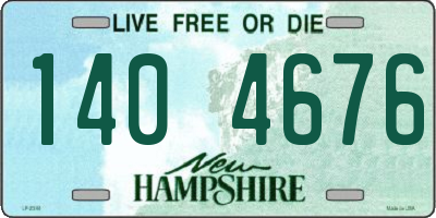 NH license plate 1404676