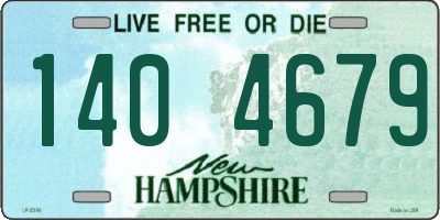 NH license plate 1404679