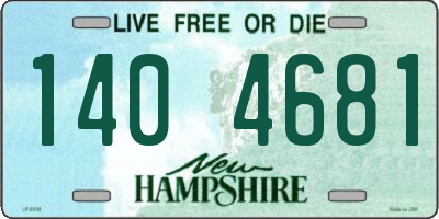 NH license plate 1404681
