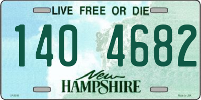 NH license plate 1404682