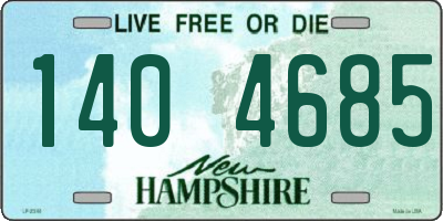 NH license plate 1404685