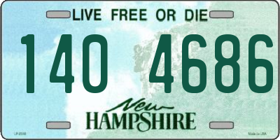 NH license plate 1404686