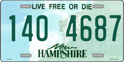 NH license plate 1404687
