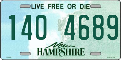 NH license plate 1404689
