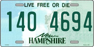 NH license plate 1404694