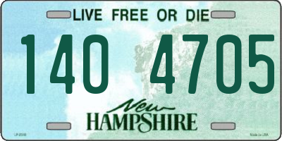NH license plate 1404705