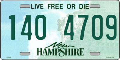 NH license plate 1404709