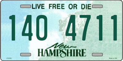 NH license plate 1404711